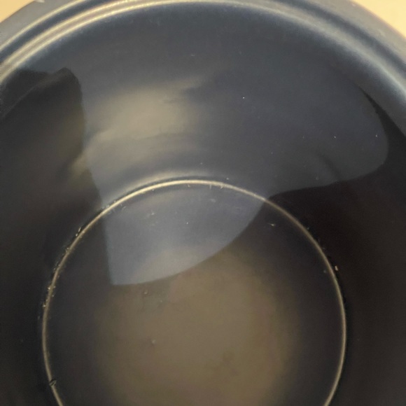 World China Stoneware Dog Treat Jar With Air Tight Lid And Handle Blue - Picture 2 of 5